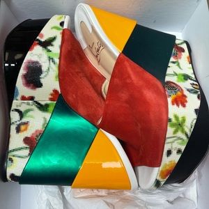 Floral Christian Louboutin Heel